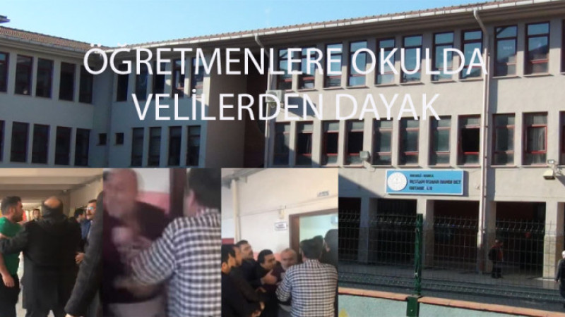Darıca'da okulda görevli 2 öğretmene dayak...