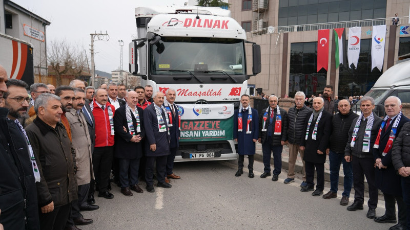 KIZILAY GTO İŞBİRLİĞİ: GEBZE'DEN GAZZE'YE YARDIM TIR'I....