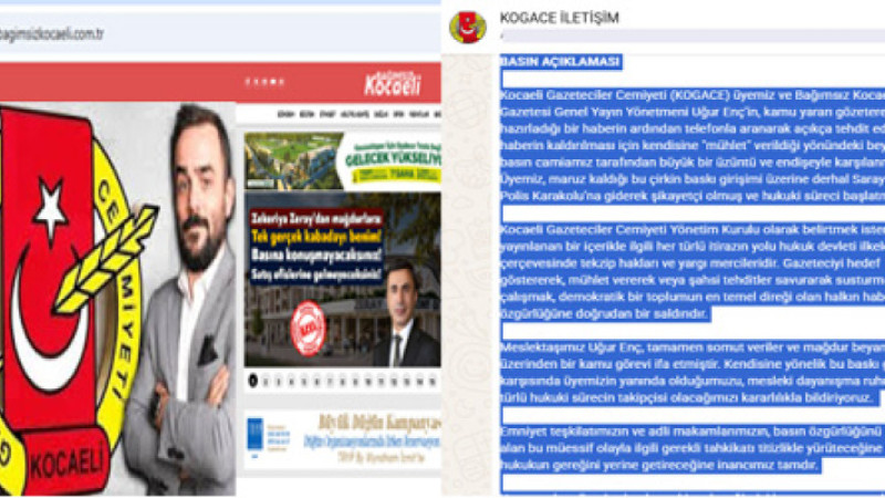 Gazeteci Uğur Enç’e  çirkin saldırı