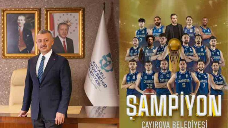 Başkan Büyükakın, Çayırova’nın şampiyonluğunu kutladı