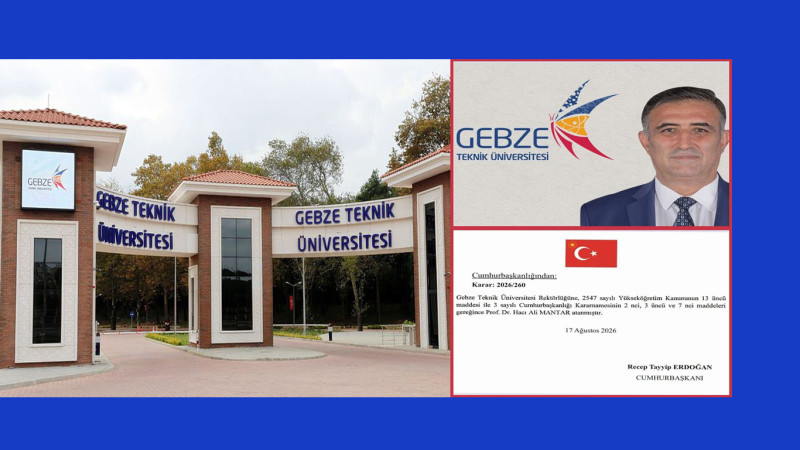 İşte, GTÜ'nün  yeni REKTÖRÜ....