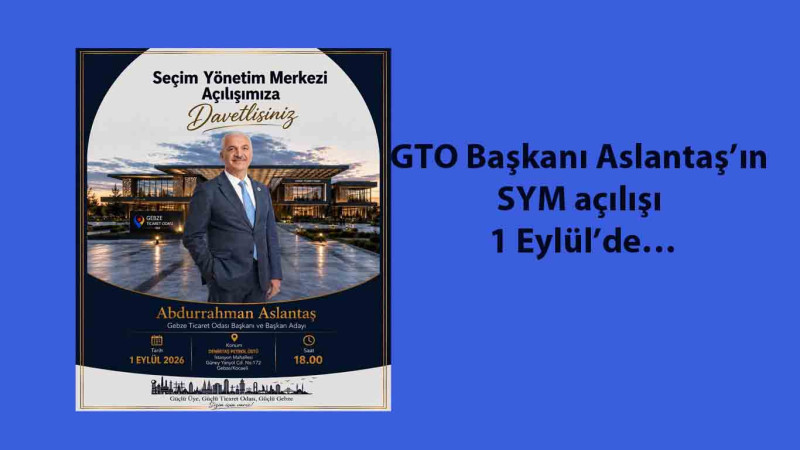 GTO Başkanı Aslantaş'dan davet var....