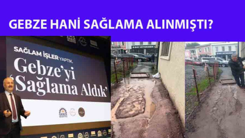 Gebzelinin bozuk yolla imtihanı…