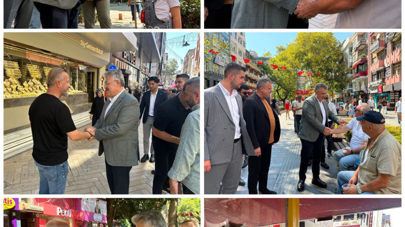 Esnaf, vatandaş, teşkilat…Veysel Tipioğlu her yerde!