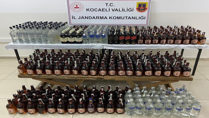 Jandarmadan kaçak alkollü içecek operasyonu