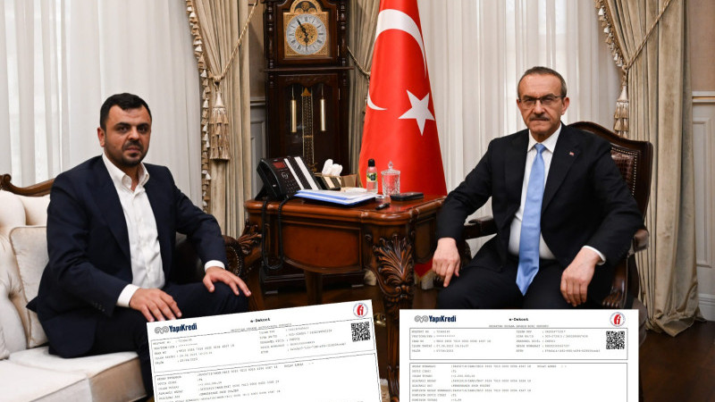 Vali Yavuz’dan Ergünler Lojistik'e Bağış teşekkürü
