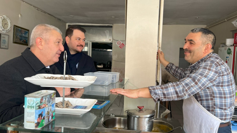 Sadık Güvenç’e soğuk havada sıcak karşılama