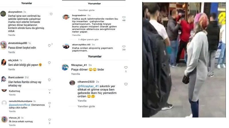 Genç Kıza dönerciden tekme..