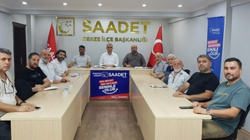 Saadet Partisi Gebze İlçe Toplantısında Gazze Çağrısı: “İnsanlık Filosu Yola Çıkmalı”